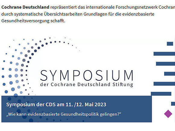 3. Symposium der Cochrane Deutschland Stiftung (I281)